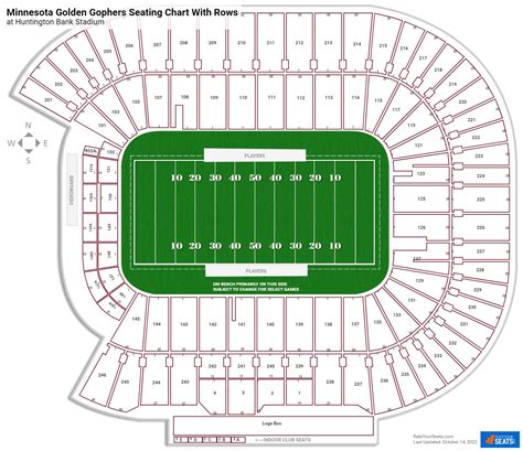 Huntington Bank Stadium Seating Chart - RateYourSeats.com