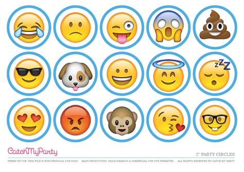 Free Emoji Party Printables for an Amazing Party! | Catch My Party