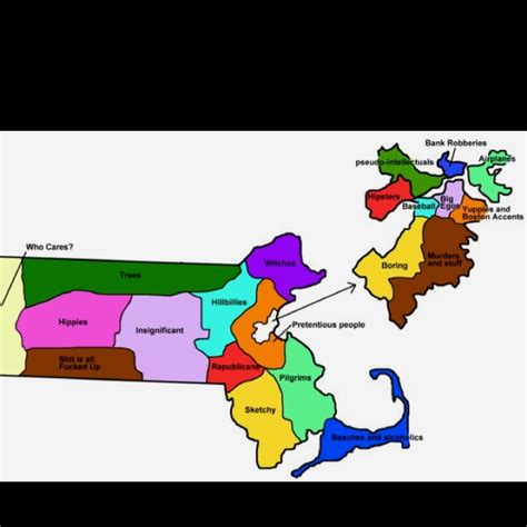 Bahston | Funny maps, Boston accent, Massachusetts map