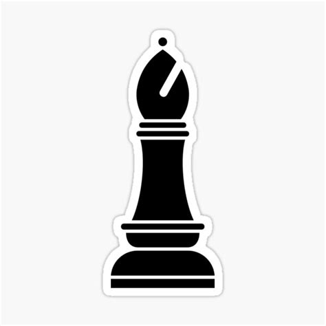 "Chess Bishop Piece" Sticker for Sale by liftdesign | Redbubble