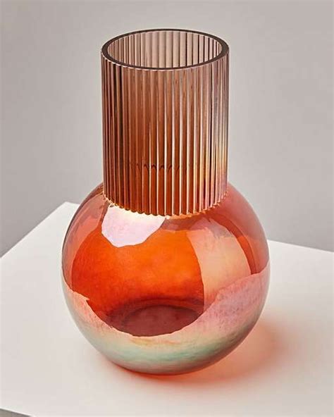 Vases | Glass & Ceramic Flower Vases | Oliver Bonas | Pink glass vase, Colored glass vases, Vase