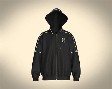 Mens Black And Gold Hoodie 3D model | CGTrader