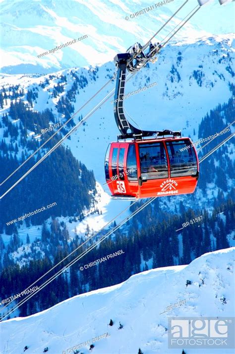 The 3 S Gondola in Kitzbuehel -Tyrol Austria, Stock Photo, Picture And Rights Managed Image. Pic ...