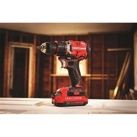 CRAFTSMAN V20 20-volt Max 1/2-in Brushless Cordless Drill (2-Batteries Included and Charger ...