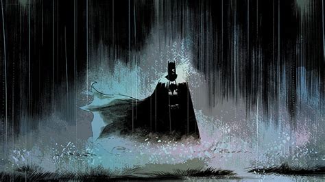 Batman, Art, Rain, Dark, - Batman -, Sad Batman วอลล์เปเปอร์ HD | Pxfuel