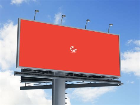 Free Outdoor Billboard Hoarding Mock-up For Advertisement (7.94 MB) | Graphic Google | #free # ...