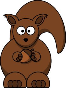 Clipart - Cartoon squirrel