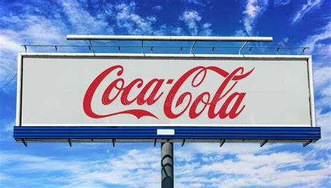 Advertisement Billboard Displaying Logo of Coca Cola Editorial Image - Illustration of company ...