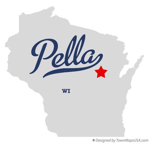 Map of Pella, WI, Wisconsin