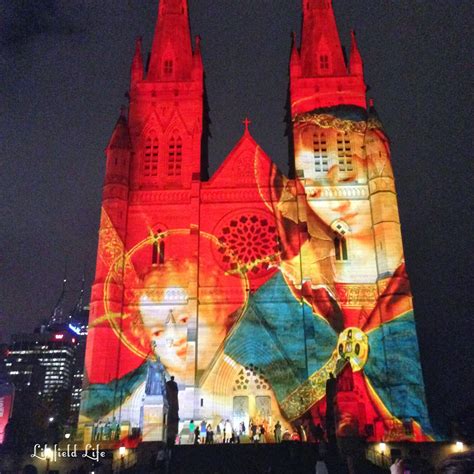 Lilyfield Life: Christmas Lights at St Mary's Cathedral