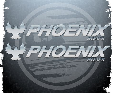 Domed Phoenix Boats Solid Color Decal Set