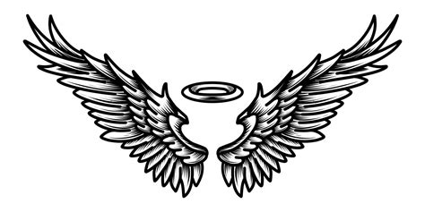 Free vector angel wings tribal tattoo 15737065 Vector Art at Vecteezy