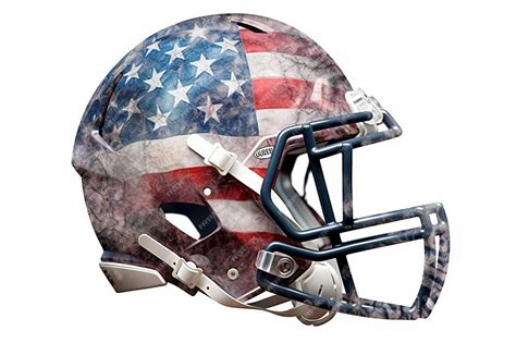 Premium AI Image | american football helmet isolated on white background