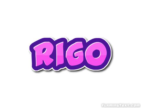 Rigo Logo | Free Name Design Tool from Flaming Text