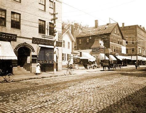 1896 Brockton Street Scene Brockton MA Vintage Photograph - Etsy