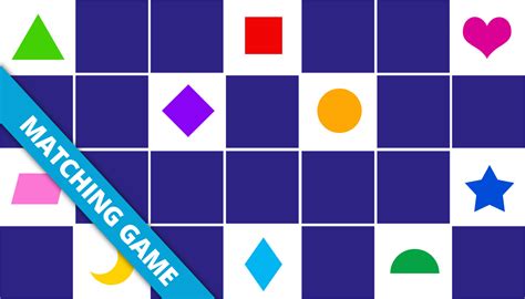 Matching game with Geometric shapes - Online & Free | Memozor