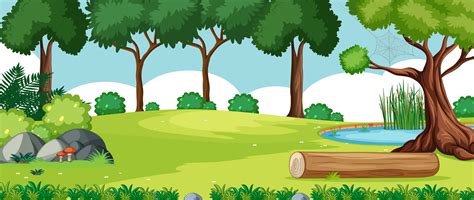 Nature park landscape background 1337879 Vector Art at Vecteezy