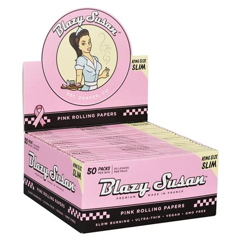 Blazy Susan Pink Rolling Papers | Slow Burn Herb Papers - Pulsar ...