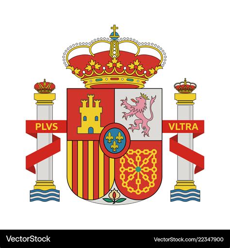 Coat of arms of spain Royalty Free Vector Image