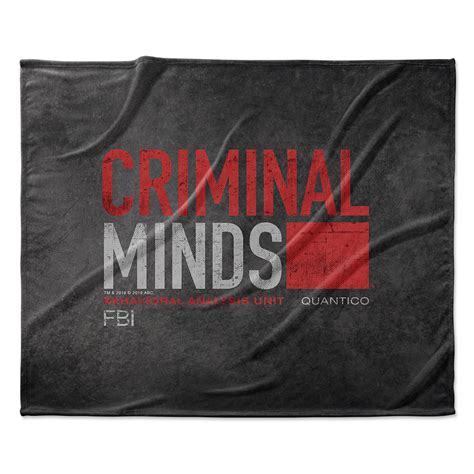 Criminal Minds Distressed BAU Quantico Sherpa Blanket – Paramount Shop