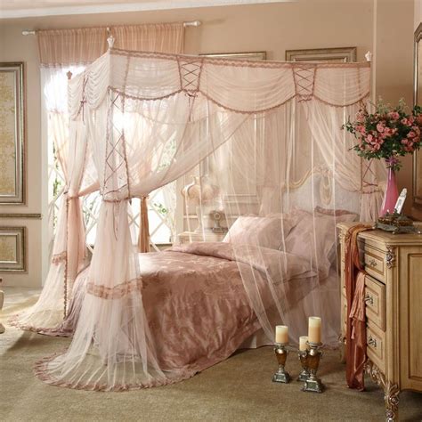 Awesome 41 Glamorous Canopy Beds Ideas For Romantic Bedroom. More at https://homystyle.com/2018 ...