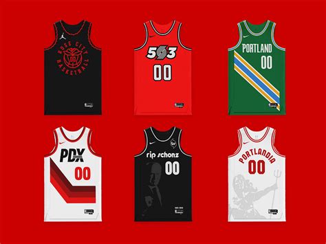 Blazer Jerseys by Jack Moran on Dribbble