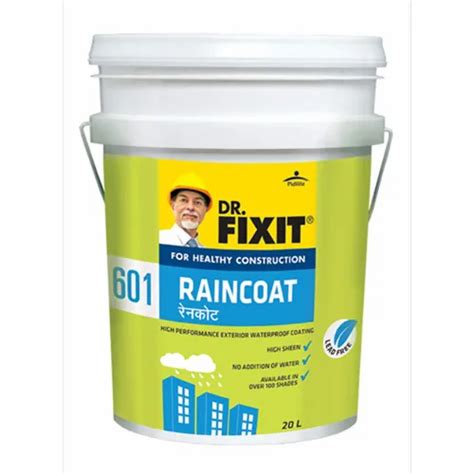 Transparent Dr Fixit Raincoat White Base, Packaging Size: 20kg ...