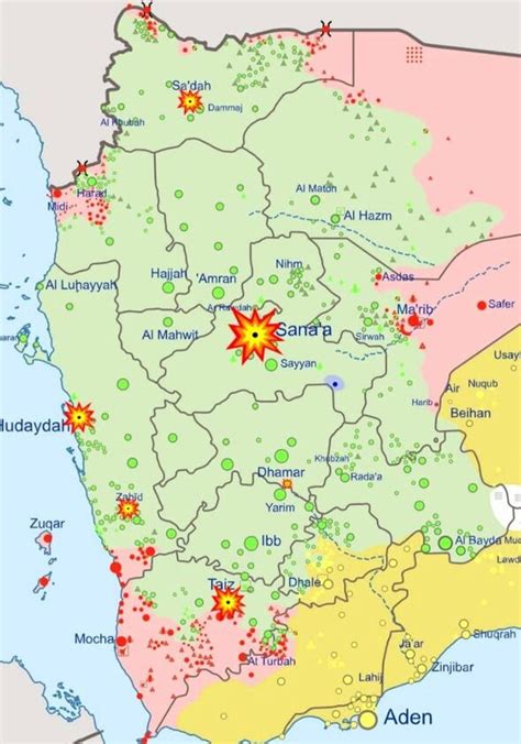 Yemen war mapped as Houthi rebels threaten chilling response to US and ...