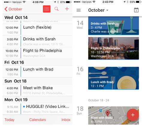 Apple and Google Calendars: A Design Comparison | Think Company
