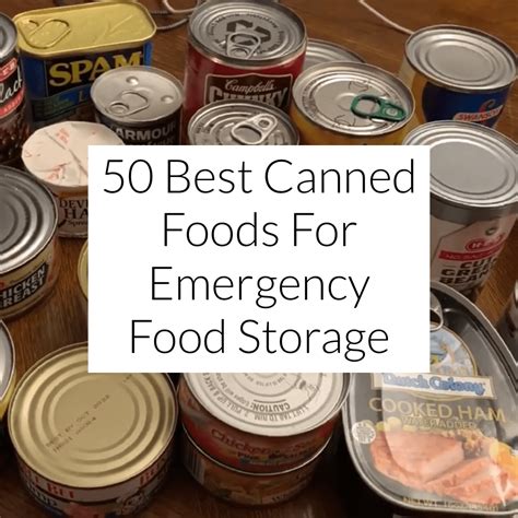 50 Best Canned Foods For Emergency Food Storage