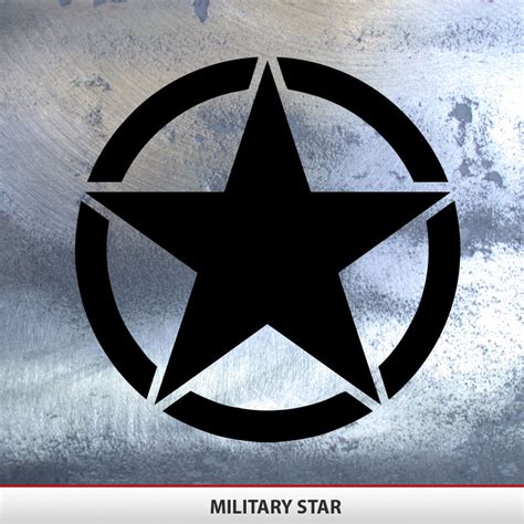 Military Star Decal Invasion Style