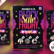 Black Friday Sale Promotional Flyer PSD | PSDFreebies.com