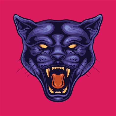 panther head logo mascot illustration 25896329 Vector Art at Vecteezy