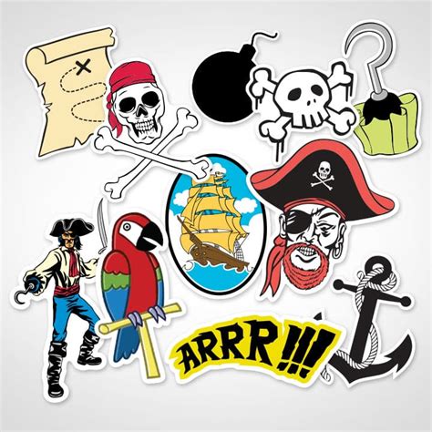 Custom Pirate Stickers | Joy Guaranteed