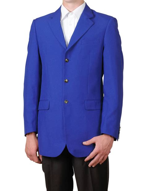 Men's Royal Blue Single Breasted Three Button Suit Jacket Sportscoat D ...