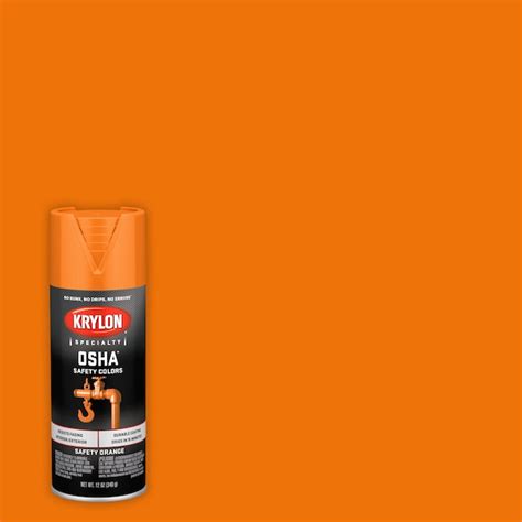 Krylon OSHA Safety Colors Gloss Safety Orange Spray Paint (NET WT. 12-oz) in the Spray Paint ...