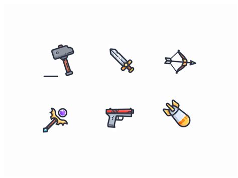 Weapons by Pudge on Dribbble