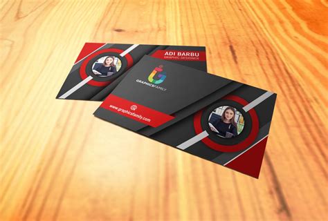 Free 3D Visiting Card Design in Photoshop – GraphicsFamily