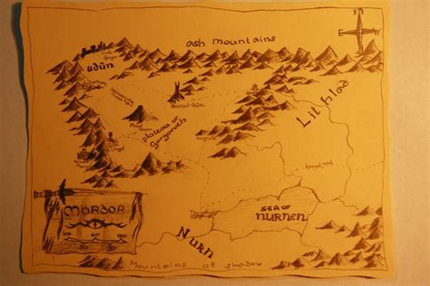 Map of Mordor by DominikFanta on DeviantArt