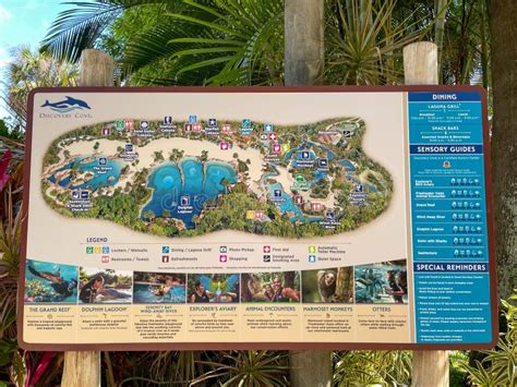 The Discovery Cove Park Map in Orlando, Florida Editorial Image - Image ...