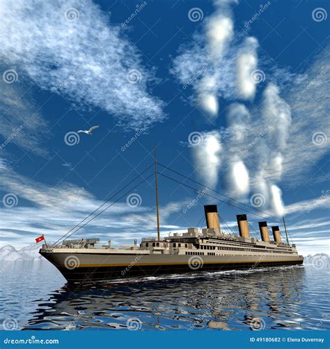 Titanic Ship Coloring Pages: Fun Cartoon Style For Children Royalty-Free Illustration ...