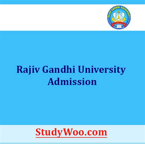 Rajiv Gandhi University Admission 2024 RGU Application Form, Last Date ...