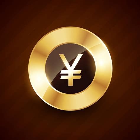 yen golden coin design with shiny effects vector 221769 Vector Art at ...