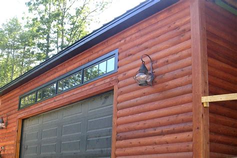 2x8 Cedar Log Cabin Siding Finished TWP 1516 Rustic New Hampshire | Log cabin siding, Log siding ...