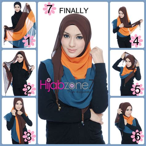 Hijabzone7 - Tudung or Hijab Online Malaysia: Hafmoon Shawl - Color Block (Paddlepop) Collection ...