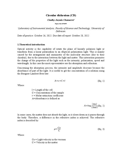 Circular dichroism | PDF