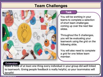 Team Challenge Lesson by Cre8tive Resources | TPT