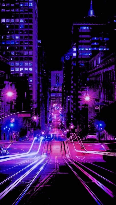 Neon City Aesthetic Wallpaper for iPhone and Android