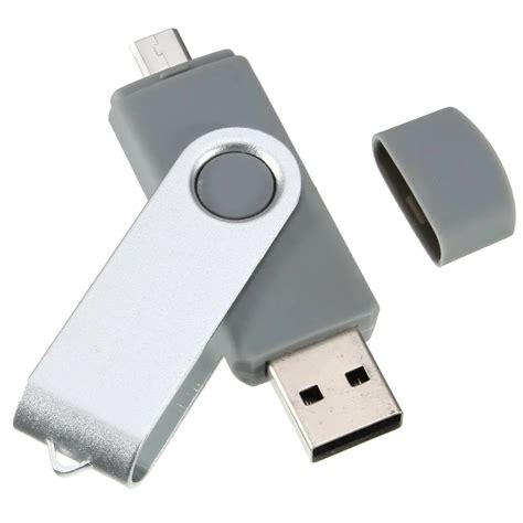 USB Mini Memory Stick 16GB USB 2.0 Memory Flash Drive OTG for Handy PC Gray-in USB Flash Drives ...