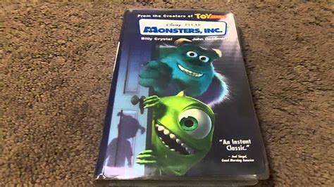 Disney's Monsters Inc VHS Review - YouTube